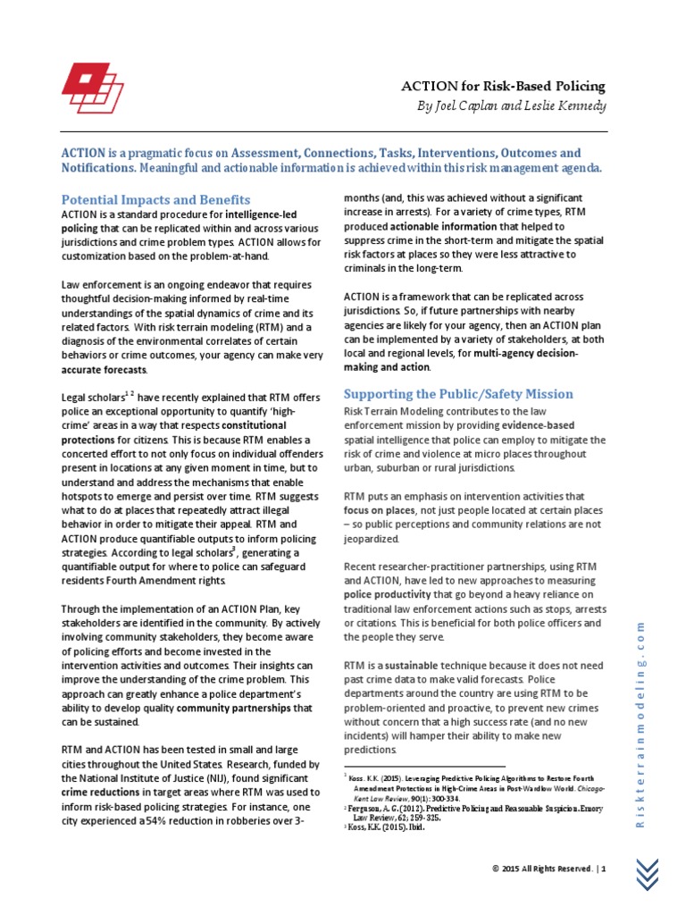 7 Handout Actionpolicing PDF | PDF | Police | Crime & Violence