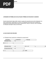Resumo e Exercicios de Dilatacao