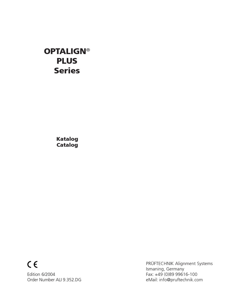 Optalignplusseries Catalog | PDF