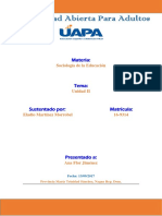 Sociología de La Educación. Unidad II