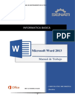 Manual Word 2013 Ofimática Básica