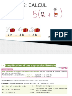 CALCUL LITTÉRAL