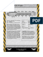 Rogue Trader Long March Freighter Data Sheet