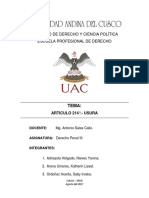 Derecho penal y usura: análisis del delito de usura en el artículo 214° del Código Penal peruano