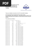 Installation Instructions For PC-ControLAB 3 Software