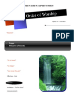 Order of Worship 08 22 2010 v1