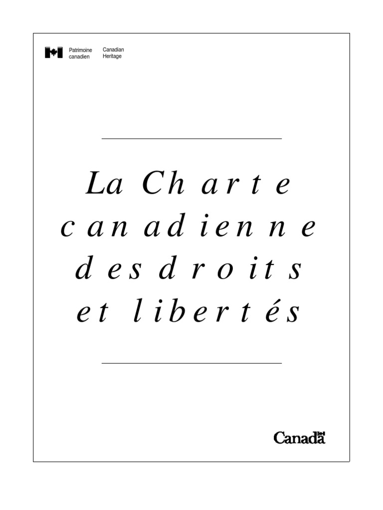 Guide Sur La Charte Canadienne Des Droits Et Libertés – QYDGVI