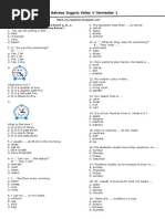 Soal UAS Bahasa Inggris Kelas V Semester 1