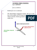 Angle of Heel-Turning