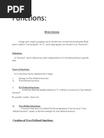 Functions in C