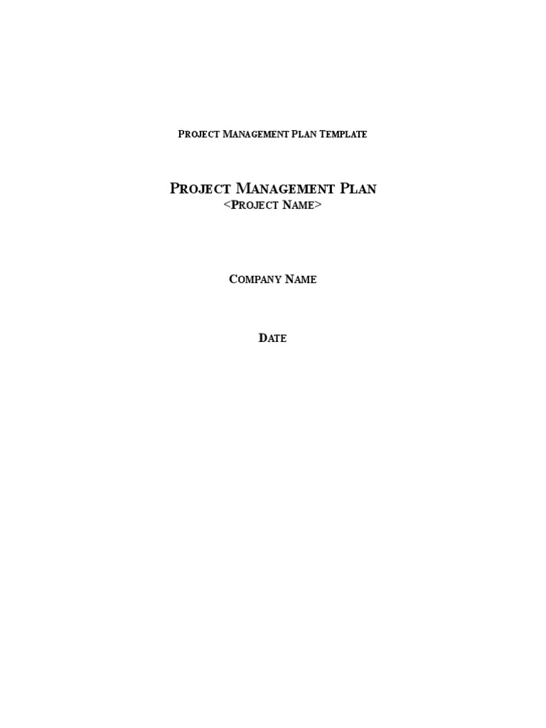 Project Management Plan for Presidency | PDF | Project Management ...