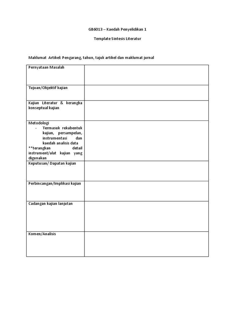 3 template sintesis literatur pdf