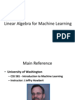 Linear Algebra For Machine Learning