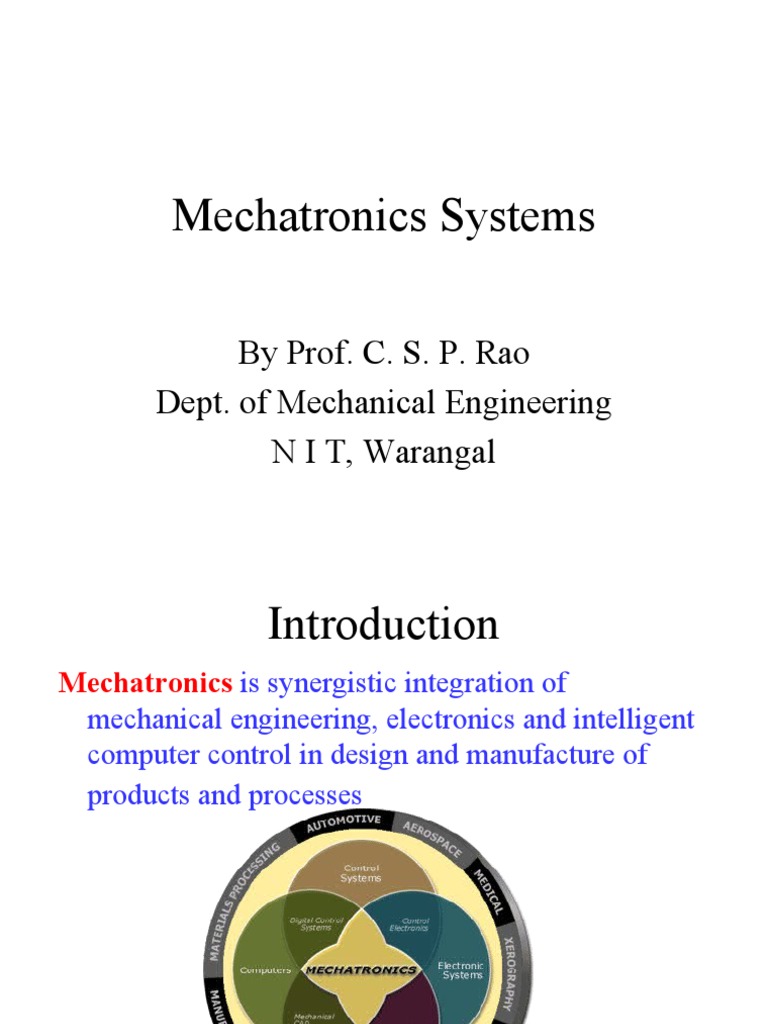 Mechatronics Systems PDF | PDF | Programmable Logic Controller ...