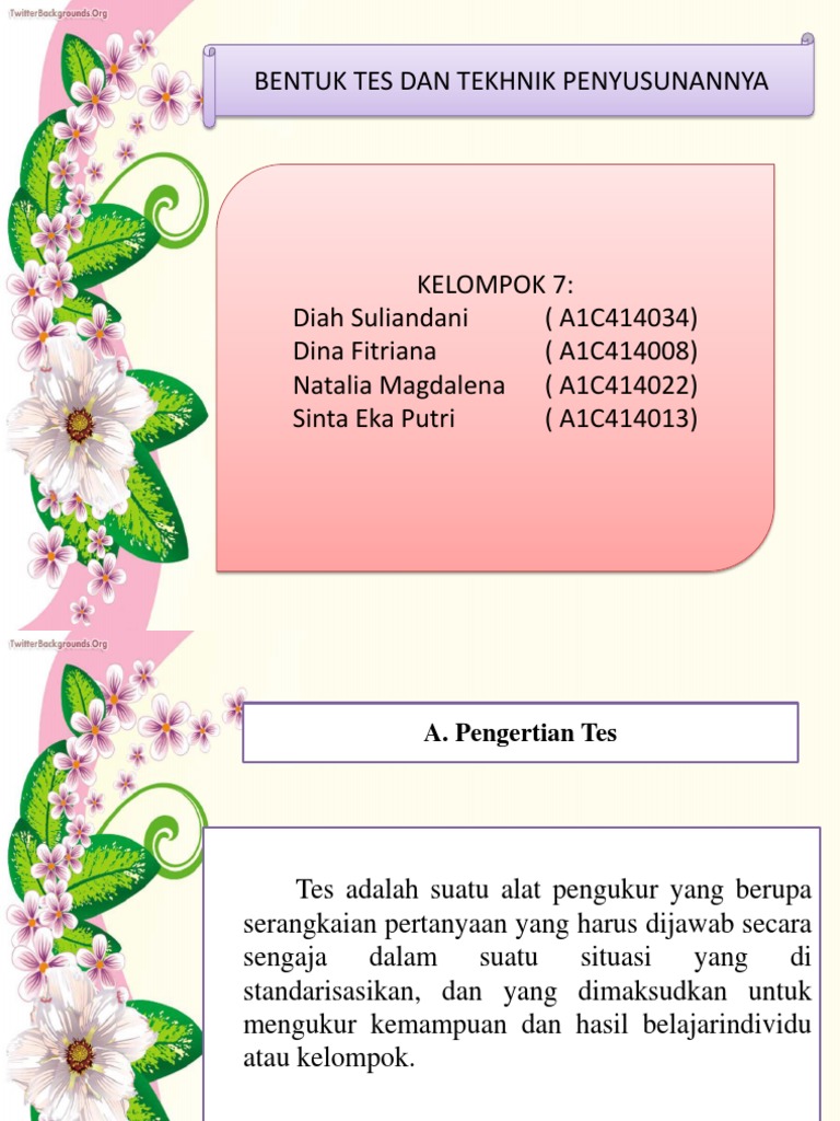 Bentuk dan Teknik Penyusunan Tes | PDF | Karier & Perkembangan