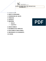 Esquema Del Informe Final PDF