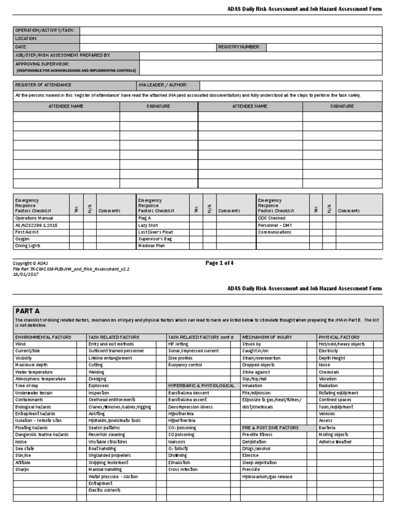 and Risk Assessment v2.2 PDF PDF Underwater Diving Scuba Diving