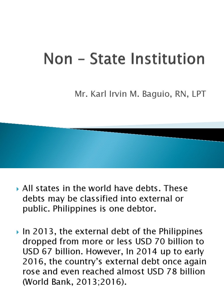 Non State Institution United Nations Development Programme United