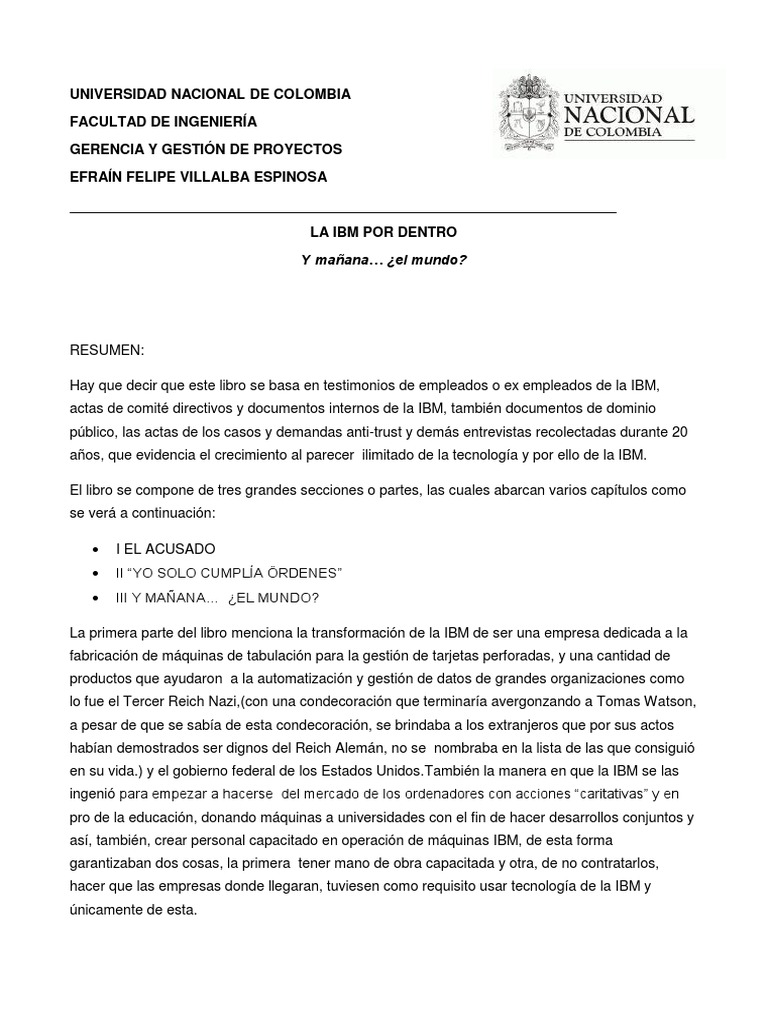"Historia y Estrategias de IBM" | PDF | Ibm | Compatibles con PC Ibm