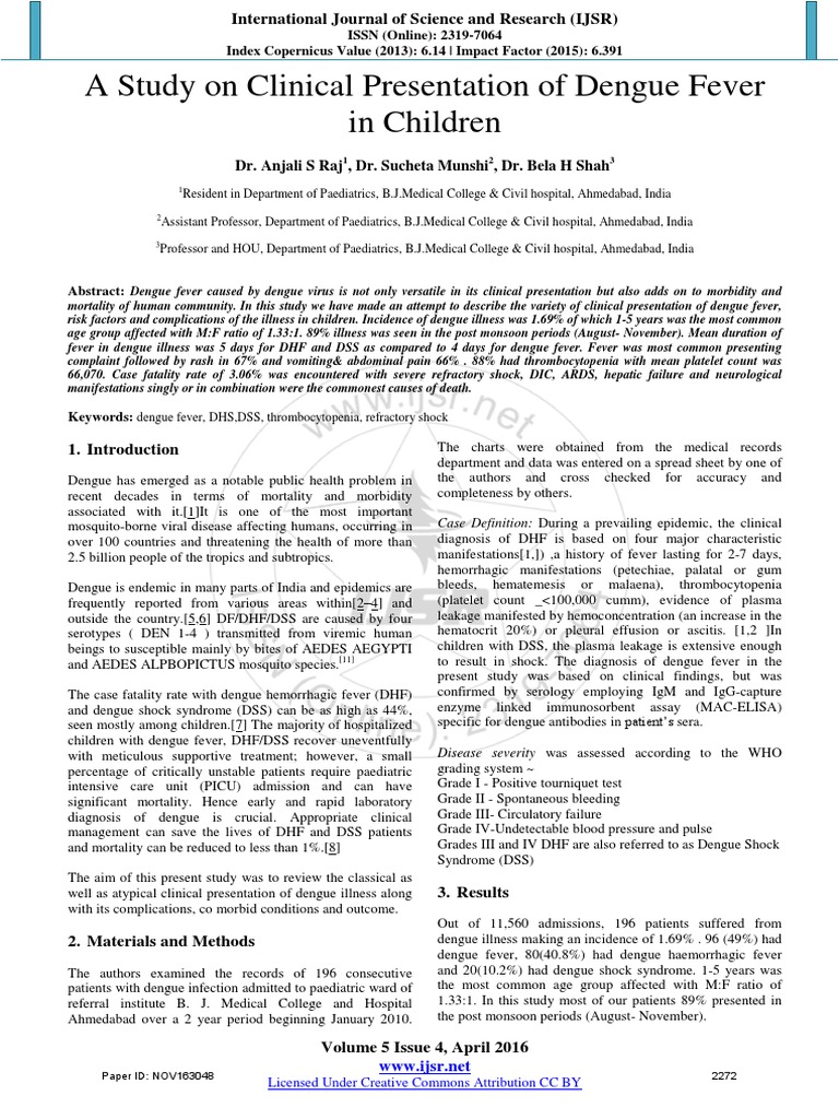 Dengue fever questions answers pdf image