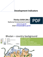National Development Indicators: Thinley DORJI (MR.)