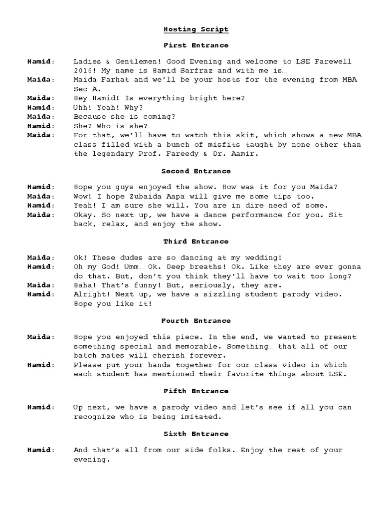 Hosting Script Farewell 2016 Pdf