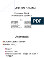 Anamnesis Demam