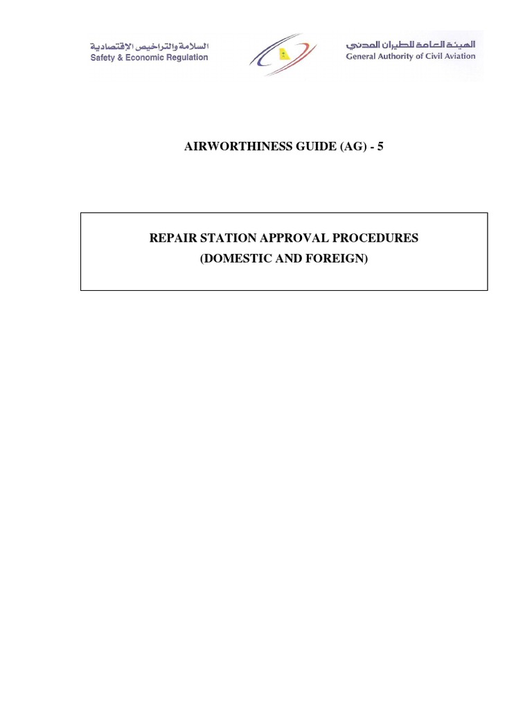 Repair Station Approval Procedures | PDF | Federal Aviation ...