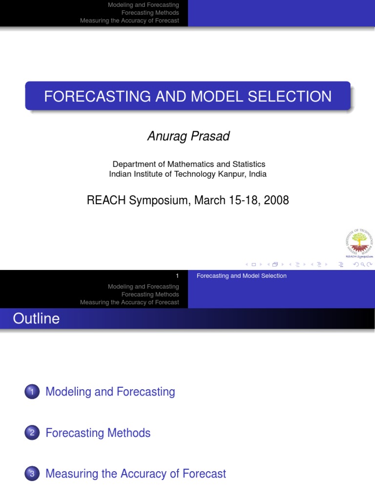 Modeling and Forecasting Methods | PDF | Forecasting | Errors And Residuals