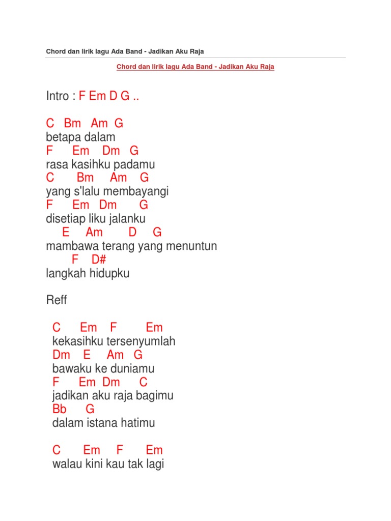 Anta Permana Lirik Chord