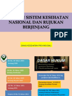 Tatanan Sistem Kesehatan Nasional Dan Rujukan Berjenjang