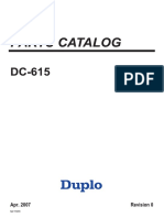 DUPLO DC-615 Parts List