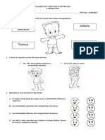 Examen de Ciencias Naturales para Primero