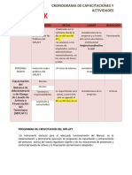 15 - Cronograma Capacitaciones