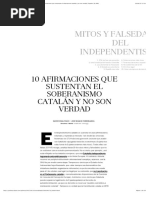 Mitos y Falsedades Del Independentismo