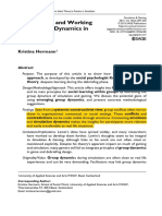 Field Theory and Working With Group Dynamics in Debriefing: Kristina Hermann