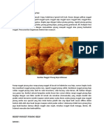 Cara Membuat Nugget Pisang Keju