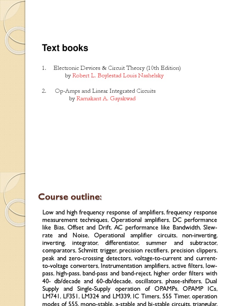 Electronic Design and Practice - Introduction | PDF | Operational ...