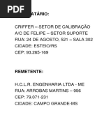 DESTINATÁRIO Criffer - Gestão Futura