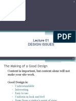 Lecture 01 - Design Issues PDF