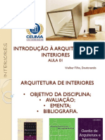 Aula 01 - Introdução A Arquitetura de Interiores