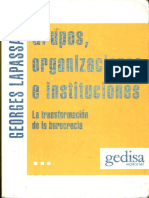 Lapassade; Georges - Grupos, Organizaciones e Instituciones.pdf