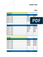 Jadwal Semester 7 Blok