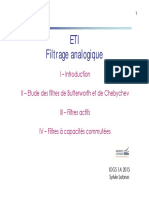 Cours Filtrage Analogique 2015 2016 PDF