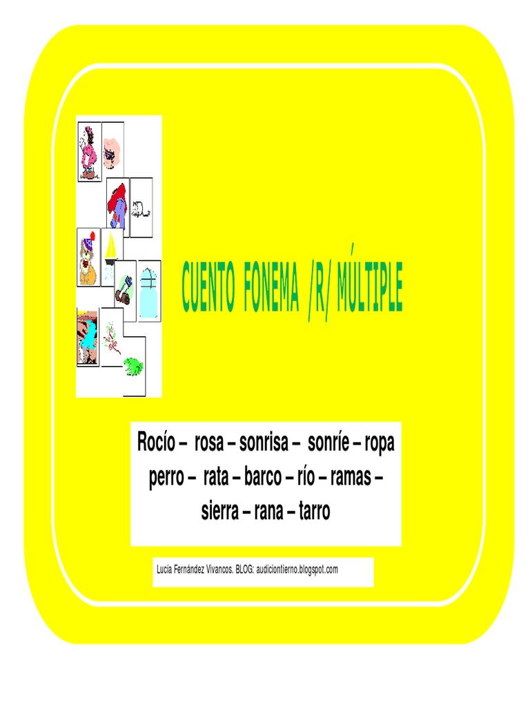 Cuento RMULTIPLE Tarjetas PDF | PDF