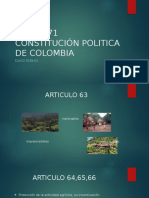 Art 63-71 Constitución Politica de Colombia