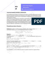 Transformaciones lineales entre espacios vectoriales