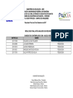 Ariquemes Resultado Final Contemplados e Lista Reserva