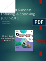 Q:Skills For Success Listening & Speaking (OUP-2015) : Robert Freire Tamara Jones