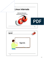 Linux Internals: Agenda